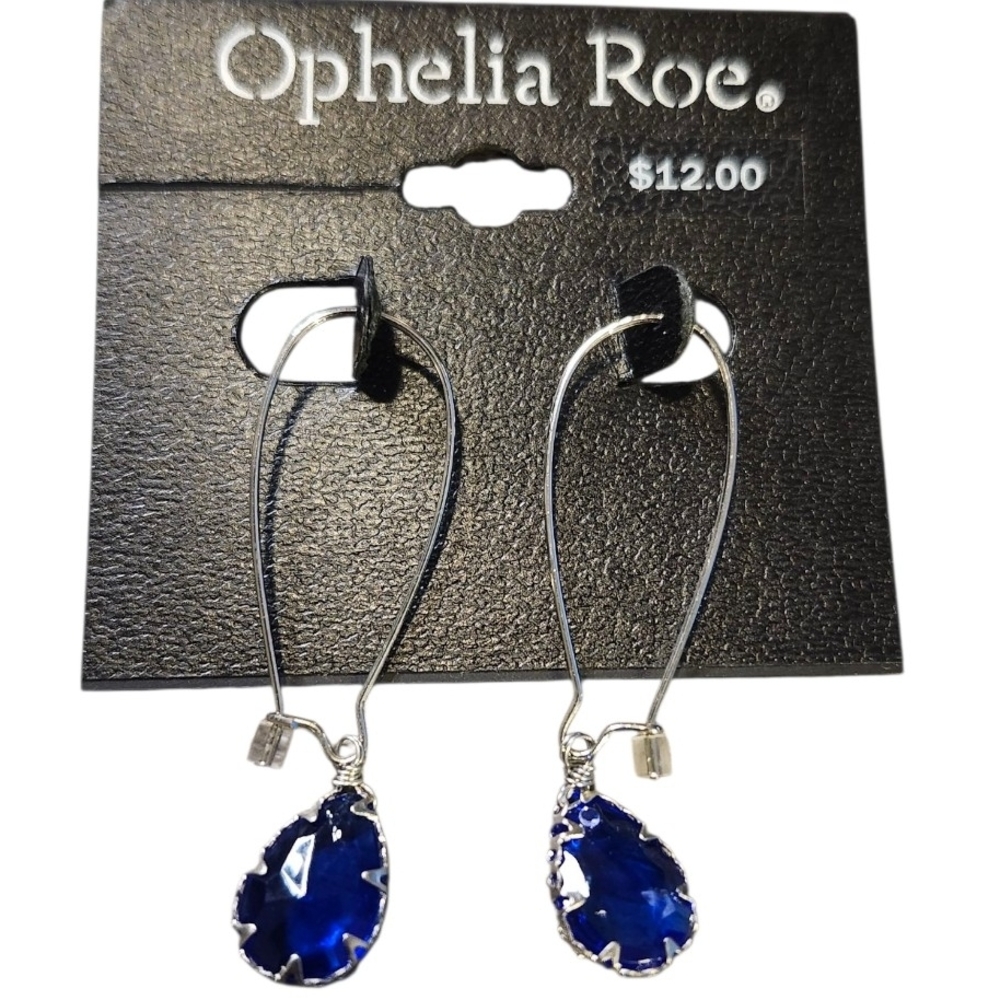 Ophelia Roe Sapphire Blue Teardrop Earrings